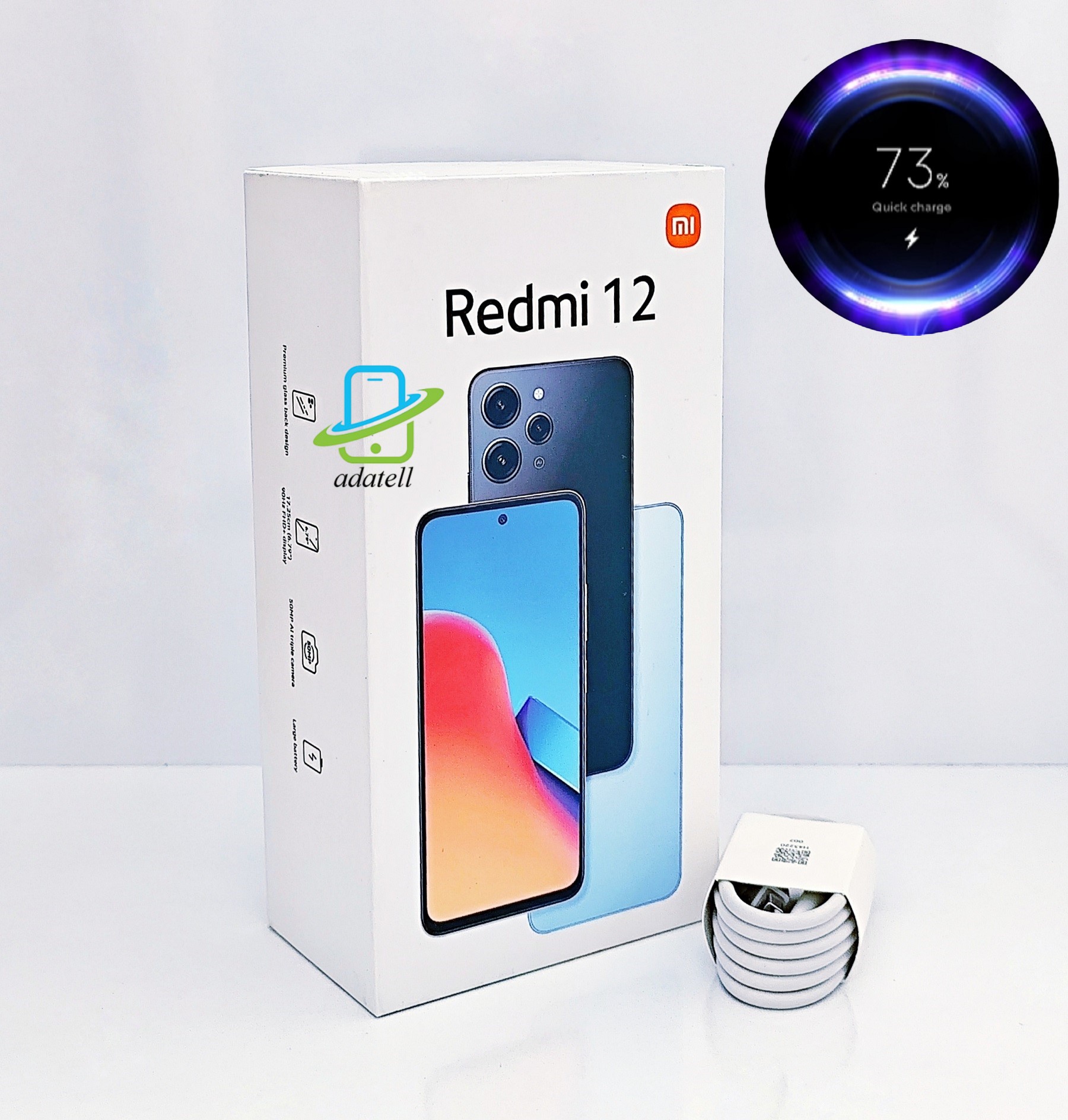 کابل اورجینال سرکارتنی 3 آمپر با شارژ فوق سریع ردمی 12 شیائومی / Xiaomi Boxed Original Redmi 12 3A Super Fast Charge Cable با گارانتی و کارتن مادر