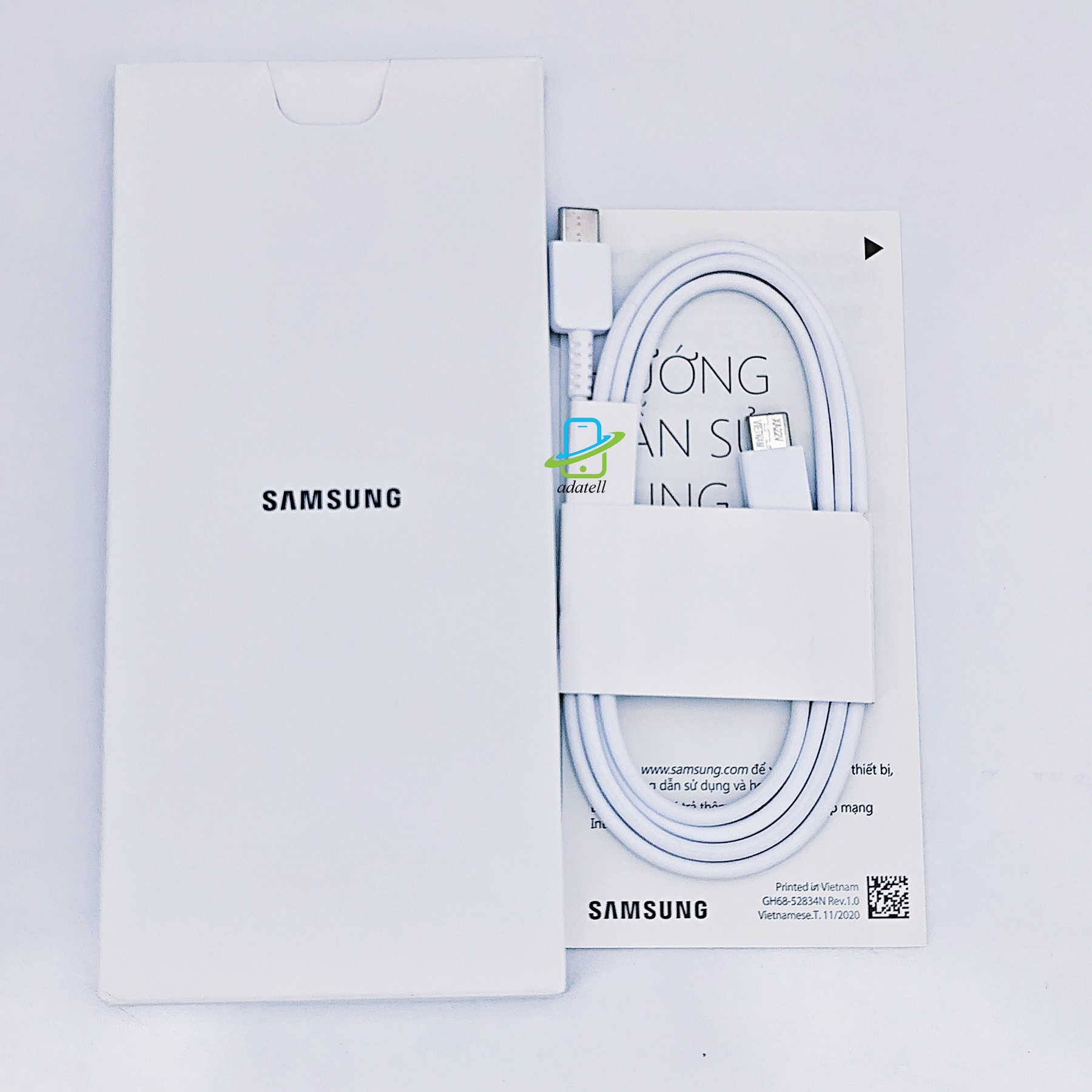 کابل اورجینال سرکارتنی 5 آمپر سوپرفست شارژ دوسر تایپ سی سامسونگ/ Samsung boxed original 5A Super fast charging Type_C to Type_C Cable با گارانتی