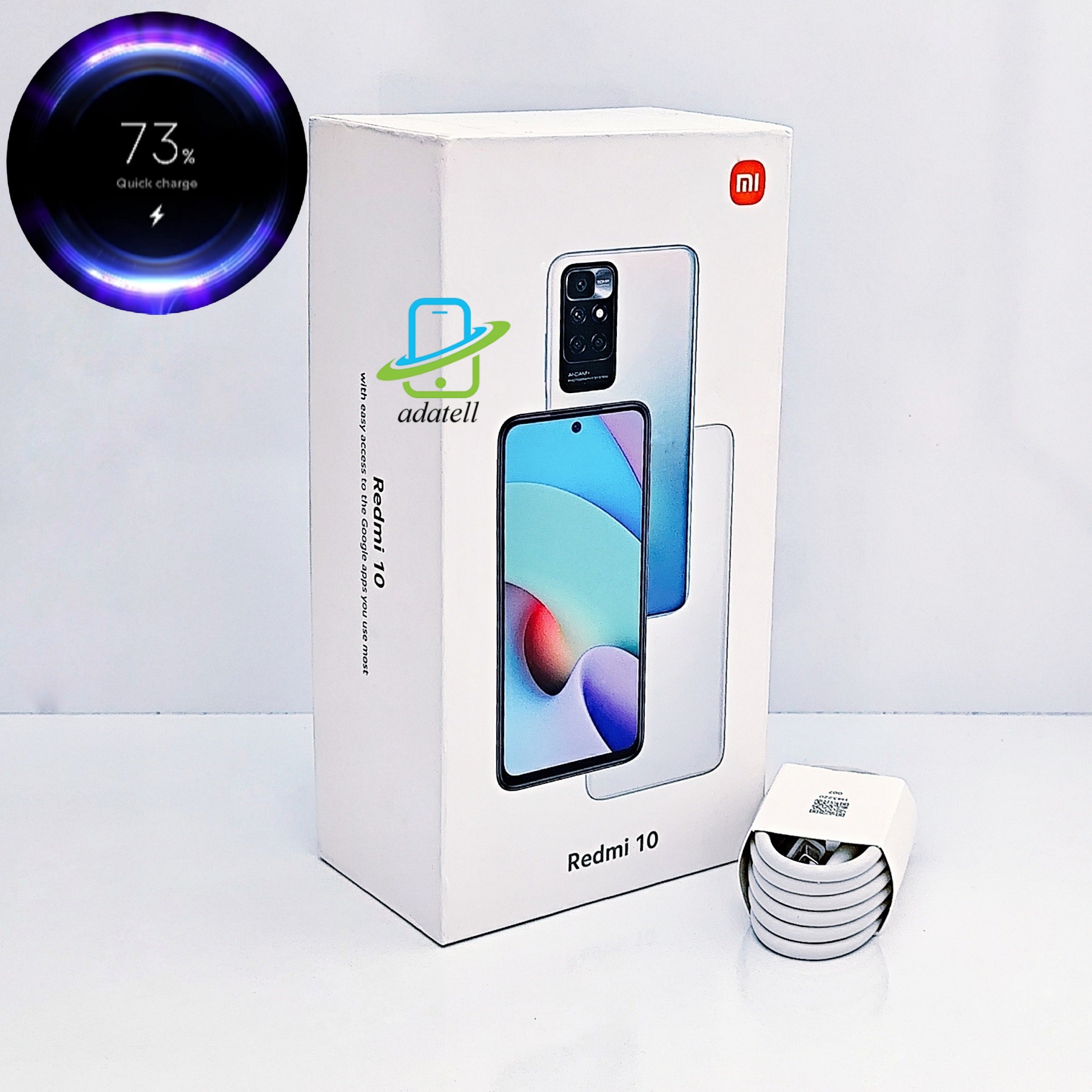 کابل اورجینال سرکارتنی 3 آمپر با شارژ فوق سریع ردمی 10 شیائومی / Xiaomi Boxed Original Redmi 10 3A Super Fast Charge Cable با گارانتی و کارتن مادر